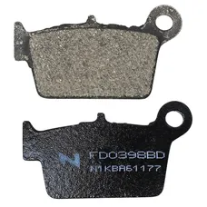 BRAKE PAD SET NEWFREN FOR BETA 50 RR 2005> REAR, 125 URBAN 2008> REAR, 50 MOTARD ALUMINIUM AM6 REAR (L 66 mm - H 37 mm - P 7.6 mm) (FD0398BD) (DIRT ORGANIC)