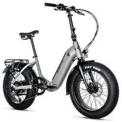 ELECTRIC BICYCLE/E-BIKE PLIANT FAT BIKE 20 LEADER FOX CODY UNISEX GREY 7-SPEED HUB MOTOR AR BAFANG 36-SPEED 80NM BATTERY 16AH