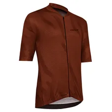 CYCLING JERSEY GIST DUST SLEEVES SHORT ZIP TOTAL RED BRIQUE L -5347