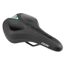 SELLE NEWTON CITY UNISEX MEMORY CONFORT ATHLETIC NOIR 265x165mm RAIL ACIER NOIR (AVEC PADS MEMOIRE DE FORME)