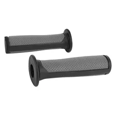 GRIP BMX BLACK/GREY BI-MATIERE L125MM WITH COLLERETTE (PAIR)