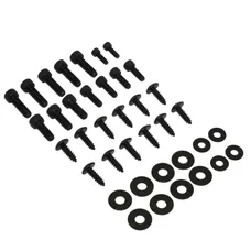VIS DE CARROSSERIE/CARENAGE/CAPOTAGE REPLAY ACIER POUR MBK 50 OVETTO/YAMAHA 50 NEOS NOIR (KIT)