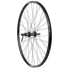 MTB WHEEL DISC LOCKING 27.5" KARMA REAR BLACK HUB SHIMANO MT200 CENTERLOCK CASSETTE TYPE SHIMANO 11/10/9-SPEED 32T. DOUBLE WALL WITH OEILLETS RIM 21C -WEIGHT MAX 150 kg