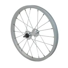 MTB WHEEL BRAKE SHOE 16" FRONT 16X1,75 ALUMINIUM HUB STEEL AXLE PLEIN (SOLD WITHOUT NUT 9X100)