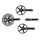 ROAD CRANKSET STRONGLIGHT 9/10-SPEED IMPACT TANDEM BLACK 170 mm 48-38-28 (KIT FRONT + REAR) (AXLE SQUARE TAPER 115 mm)
