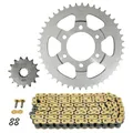 KIT CHAINE ADAPTABLE SUZUKI 1200 GSX FS INAZUMA 1998>2000 530 15x44 (DIAM COURONNE 76/100/10.5) (DEMULTIPLICATION ORIGINE) -AFAM