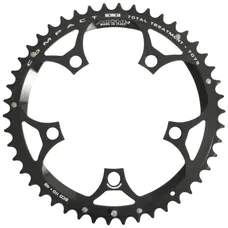 PLATEAU ROUTE 5BRA D.110 MICHE 46DTS EXTERIEUR TYPE SHIMANO ET CAMPAGNOLO RECORD CARBON - CHORUS CARBON - CENTAUR ALU 9/10V. NOIR