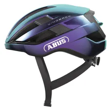 CASQUE VELO ADULTE ABUS ROUTE / URBAIN WINGBACK FLIP FLOP VIOLET/VERT BRILLANT TAILLE L (57-61cm) REGLAGE MOLETTE