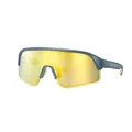 LUNETTES VELO ADULTE POVEC C1 MONTURE BLEU VERRES OR REVO ELECTROCHROMIQUES TACTILE 2 MODES INSTANTANES LUMINEUX/OBSCURE (VERRE CAT 2-3) -AUTONOMIE JUSQU'A 28 JOURS/IP65