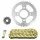 ADAPTABLE CHAIN KIT DAELIM 125 ROADSPORT 2008>2016, ROADWIN 2007>2013 428 14X45 (DIAMETER REAR SPROCKET 58/90/10.5) (OEM GEARING) -AFAM