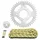 KIT CHAINE ADAPTABLE DAELIM 125 VL DAYSTAR 2001>2007 428 14x42 (DIAM COURONNE 58/90/10.5) (DEMULTIPLICATION ORIGINE) -AFAM