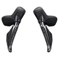 LEVIER/MANETTE ROUTE HYDRAULIQUE SHIMANO ULTEGRA AVANT+ ARRIERE 12V. R8170 Di2 DOUBLE NOIR (PAIRE) (MONTAGE ATELIER) -HUILE MINERALE