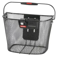 FRONT BASKET STEEL NID ABEILLE KLICKFIX 16L WITH ANSE MOUNTING KIT ON HANDLEBAR AND CLIP FOR LIGHT (36X26X25CM) WITH PLATINE PLASTIC (SUPPLIED WITHOUT MOUNTING KIT)