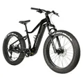 ELECTRIC BICYCLE/E-BIKE MTB FAT BIKE 26 LEADER FOX BRAGA UNISEX BLACK 9-SPEED MID-DRIVE MOTOR BAFANG M510 36-SPEED 95NM BATTERY 23,2AH (18'' - H45,7 cm - SIZE M - FOR ADULT OF 168 cm TO 178 cm)