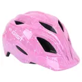 CASQUE VELO ENFANT GIST WELLY ROSE AVEC MOTIFS TAILLE 52-56 cm AVEC MOLETTE ET ECLAIRAGE LED