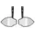 REAR-VIEW MIRROR MOTORCYCLE AVOC OHIO ALUMINIUM BLACK WITH ADAPTER PLASTIC FITTING EXTREMITE HANDLEBAR 22,2 OR 25,4 mm (PAIR) (CE APPROVED)