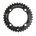 MTB CHAINRING 4-BOLT DIA. 104 FOR SUNRACE 36T TRIPLE MILIEU/OUTER BLACK ALUMINIUM COMPATIBLE OTHER MARQUES