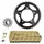 KIT CHAINE ADAPTABLE APRILIA 900 DORSODURO ABS 2017>2020 525 15x44 (DIAM COURONNE 100/120/10.25) (DEMULTIPLICATION ORIGINE) -AFAM