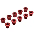 CHAINRING BOLT SET ALUMINIUM NEWTON RED DOUBLE CHAINRING (SET OF 5) - CHAINRING BOLT AND NUT