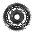 ROAD CHAINRING DIRECT MOUNT FOR SRAM OEM 46/33T INNER+OUTER RED 2X12-SPEED ALUMINIUM BLACK