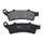 PLAQUETTE DE FREIN NEWFREN POUR APRILIA 125 SCARABEO 2004>2006 AV, 125 ATLANTIC 2003>2012 AV / KYMCO 125 DOWNTOWN 2016> AV, 125 PEOPLE GTI 2010>2014 AV (FD0282BE) (ELITE ORGANIQUE)