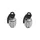 CAP OF VALVE SCOOTER/MOPED REPLAY VS GRENADE SILVER (PAIR)