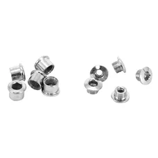 CHAINRING BOLT SET STRONGLIGHT ROAD DOUBLE STEEL (SET OF 5) - CHAINRING BOLT AND NUT
