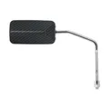 REAR-VIEW MIRROR SCOOTER REPLAY F1 DIAMETER 8 REVERSIBLE CARBON (X1) -ROD LONG CHROME-** (SUPPLIED WITH ADAPTER M8/M10 LEFT-HAND THREAD AND A RIGHT)