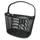 FRONT BASKET PLASTIC KLICKFIX LAMELLO 18L BLACK (39X28X28CM) - SOLD WITHOUT MOUNTING KIT