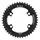 PLATEAU ROUTE 4BRA D.110 POUR SHIMANO ULTEGRA R8100/8170 DURA-ACE R9200/9270 105 R7100 TA X110 44DTS EXTERIEUR NOIR 12V. (PENSER A COMMANDER LE KIT INTRAVIS CORRESPONDANT)