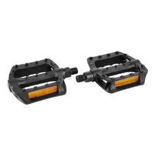 PEDALE BMX NEWTON RESINE NOIR 1/2" ROULEMENT DU (PAIRE SUR CARTE)