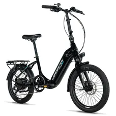 VELO ELECTRIQUE/VAE PLIANT CITY 20 LEADER FOX TIFTON 2026 MIXTE NOIR BRILLANT 8V MOTEUR ROUE AR BAFANG 36V 45Nm BATTERIE 16Ah
