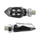 CLIGNOTANT MOTO AVOC INZAY 5 LEDS BASE ABS TRANSPARENT/NOIR (L 35mm / H 18mm / L 16mm) (HOMOLOGUE CE) (PAIRE)