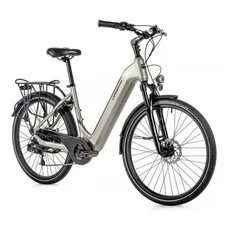ELECTRIC BICYCLE/E-BIKE CITY 26 LEADER FOX LOTUS UNISEX SILVER 7-SPEED HUB MOTOR AR BAFANG 36-SPEED 45NM BATTERY 15AH (20'' - H52CM - SIZE L - FOR ADULT OF 178 cm TO 185 cm)