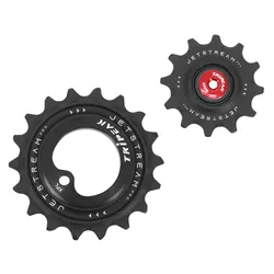 DERAILLEUR JOCKEY WHEEL AOPW TRIPEAK 12-18 TEETH CERAMIC 12X1-SPEED SRAM AXS XPLR RED/FORCE/RIVAL BLACK (SET OF 2) (WARRANTY 4 YEARS)