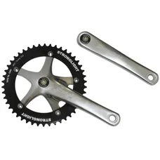 ROAD CRANKSET TRACK STRONGLIGHT TRACK 2000 JIS 170 mm CHAINRING 46D. 1''1/8 BLACK (AXLE SQUARE TAPER 107 mm) CHAINRING DIAMETER 144