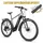ELECTRIC BICYCLE/E-BIKE TREKKING BIKE 28 LEADER FOX BARNET 2025 MEN'S GREY 9-SPEED MID-DRIVE MOTOR BAFANG M510 36-SPEED 95NM BATTERY 20AH (20.5'' - H53CM - SIZE XL - FOR ADULT OF 183 cm TO 190 cm)
