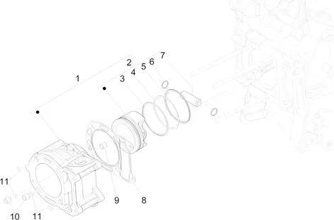 Groupe cylindre-piston-axe
