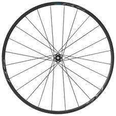 ROAD WHEEL DISC 700 SHIMANO RS370 FRONT CENTERLOCK TUBELESS READY THRU AXLE 12/100 mm BLACK (HEIGHT RIM 23 mm)