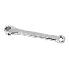 LEFT CRANK ARM TYPE THUN LENGTH 165 mm STEEL SILVER (WITH EMPLACEMENT FOR CLAVETTE 15 mm) -P2R SELECTION