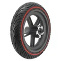 ROUE TROTTINETTE ARRIERE XIAOMI M365, ESSENTIAL, 1S (AVEC PNEU NOIR LISERET ROUGE 8,5 x2,00) -P2R