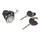 KIT LOCK TOP CASE OEM PIAGGIO 50-125 LIBERTY, PRIMAVERA, SPRINT, 50 NRG POWER, 125 VESPA GTV, X7, VESPA PX-299676