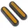 CACHE VIS DE ROUE ARRIERE POUR TROTTINETTE XIAOMI 1S, ESSENTIAL, PRO 2 NOIR (CATADIOPTRE ORANGE) (VENDU PAR 2) -SELECTION P2R
