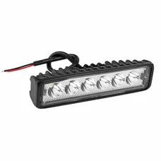 FEU/ECLAIRAGE ADDITIONNEL 6 LEDS 1800 LUMENS ORIENTABLE L 150 mm NOIR -P2R- **