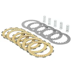 CLUTCH PLATE 50CC GEARED MOTORCYCLE STAGE 6 R/T FOR DERBI 50 SENDA, GPR/GILERA 50 SMT, RCR (KIT COMPLETE 6 DISQUES LINED)