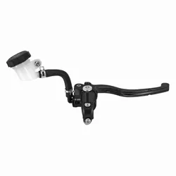 ADAPTABLE BRAKE MASTER CYLINDER 50CC GEARED MOTORCYCLE RADIAL DERBI/RIEJU/BETA 50CC ALUMINIUM CNC ANODISED BLACK (WITH RESERVOIR) -P2R