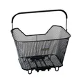 REAR BASKET FIL STEEL RACKTIME BASK IT BLACK WITH ANSE ON CARRIER (43X29X31 CM) - COMPATIBLE SYSTEM RACKTIME SNAPIT