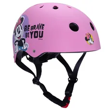 CHILDREN'S BICYCLE HELMET DISNEY MINNIE PINK WITH ADJUSTMENT DIAL ADJUSTMENT SIZE 52-56 (CARD-PACKED)