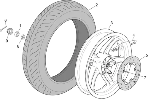 Roue arrière