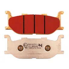 BRAKE PAD SET NEWFREN FOR YAMAHA 500 TMAX 2001>2003 FRONT, 900 XJ S DIVERSION 1995>2003 FRONT, 1300 STRYKER 2011> FRONT, 950 XV BOLT 2014 (L 102.5 mm - H 41 mm - P 10 mm) (FD0183TS) (TOURING SINTERED METAL)